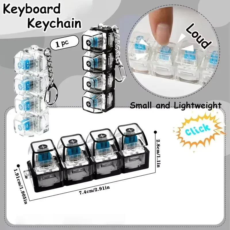 Keycap Keychain Fidget Toy
